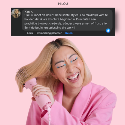 Milou Blow Dry Brush: Kapper blowout in 15 minuten