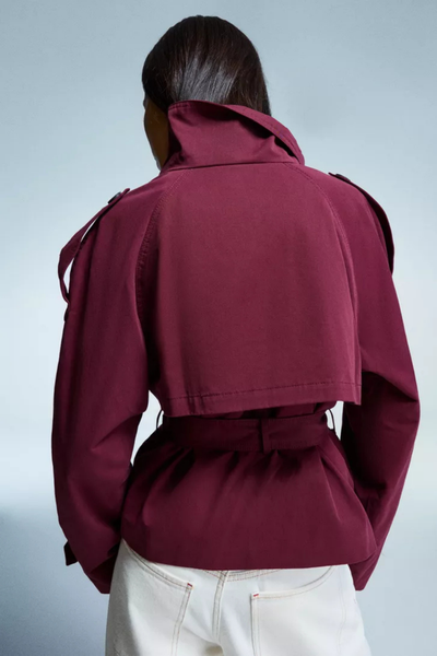 Coralia High-Neck Trenchcoat
